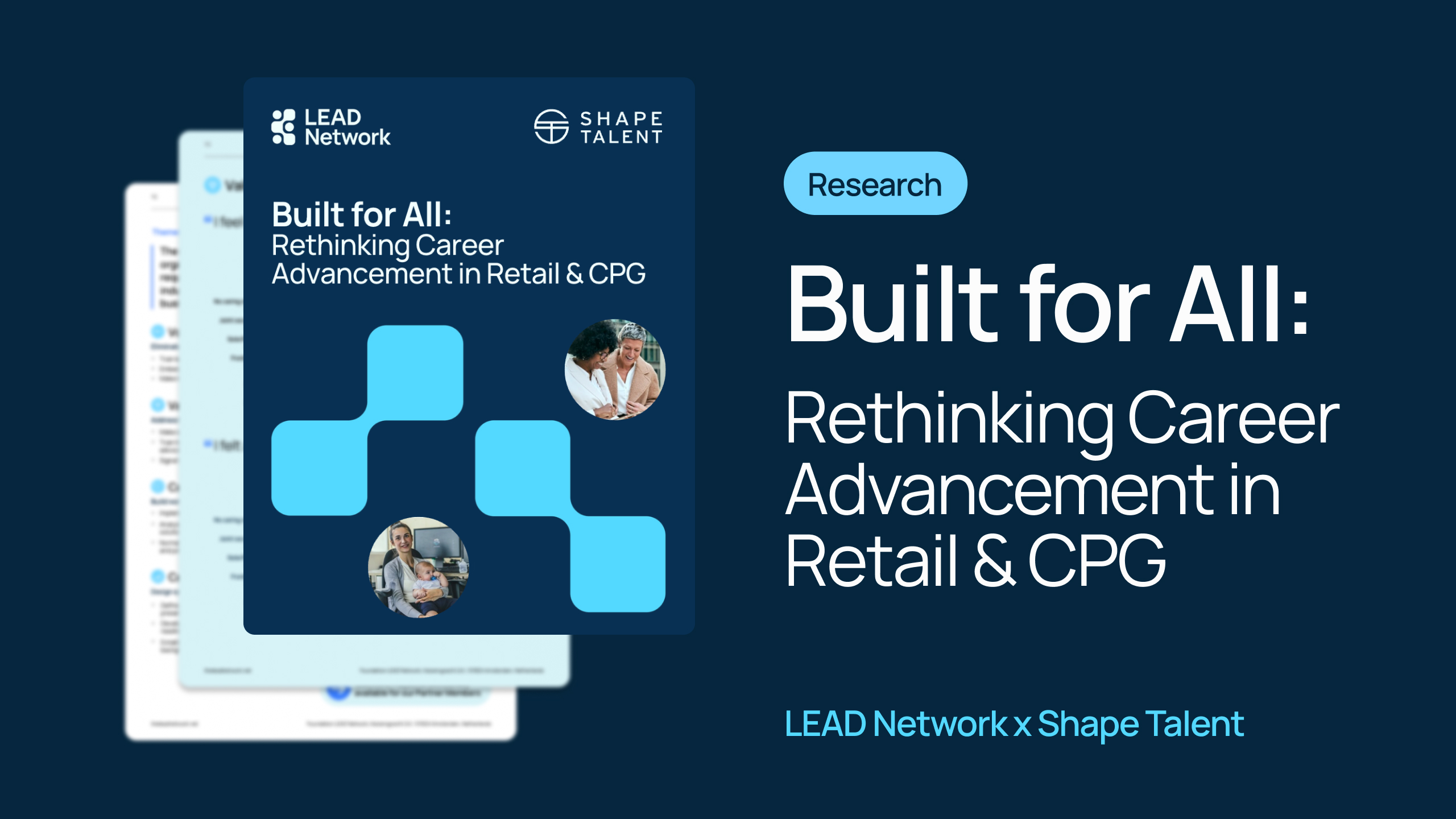 report preview on career advancement in cps & retail by lead network and shape talent